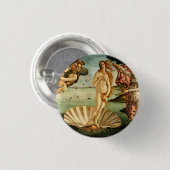Badge Rond 2,50 Cm Botticelli Naissance De La Peinture D'Art Renaissa (Devant & derrière)