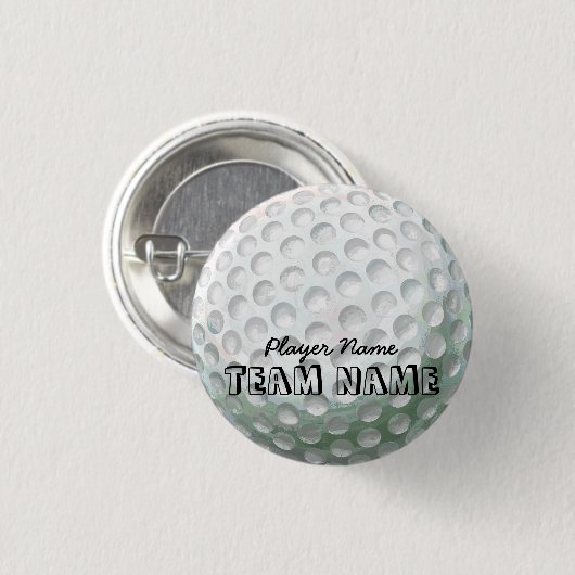 Badge Rond 2,50 Cm Boule de golf (Devant & derrière)