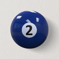 Boule de piscine de billard de no. 2 de bleu