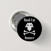 Badge Rond 2,50 Cm Bounce de chat mort (Devant & derrière)