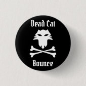 Badge Rond 2,50 Cm Bounce de chat mort (Devant)