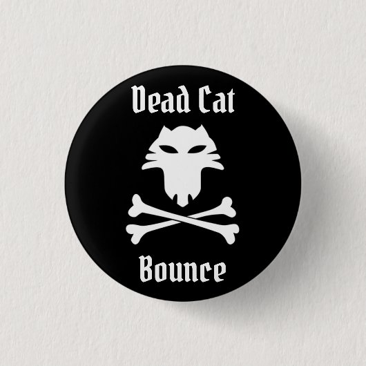 Badge Rond 2,50 Cm Bounce de chat mort (Devant)