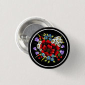 Badge Rond 2,50 Cm Bouquet de fleurs-33752 (Devant & derrière)