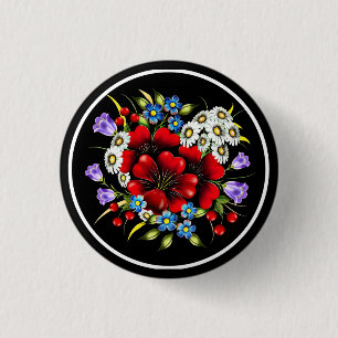 Badge Rond 2,50 Cm Bouquet de fleurs-33752