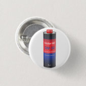 Badge Rond 2,50 Cm Bouteille de boîte en fer blanc d'huile de moteur  (Devant & derrière)