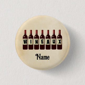 Badge Rond 2,50 Cm Bouteilles de vin rouge Wineaux Customisées