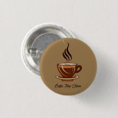 Badge Rond 2,50 Cm Boutique de café minimal moderne (Devant & derrière)