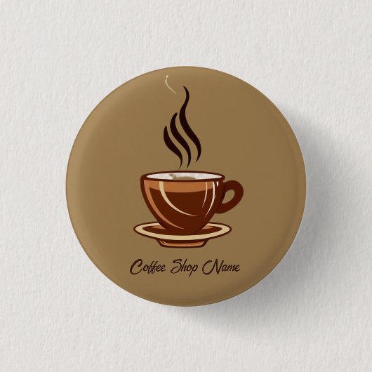 Badge Rond 2,50 Cm Boutique de café minimal moderne (Devant)