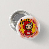 Badge Rond 2,50 Cm Bouton (Devant & derrière)