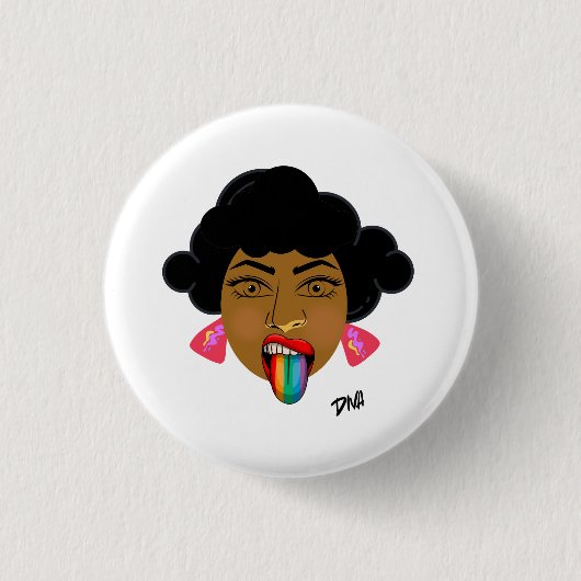 Badge Rond 2,50 Cm Bouton (Devant)