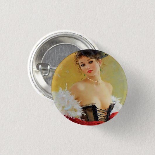 Badge Rond 2,50 Cm Bouton (Devant & derrière)