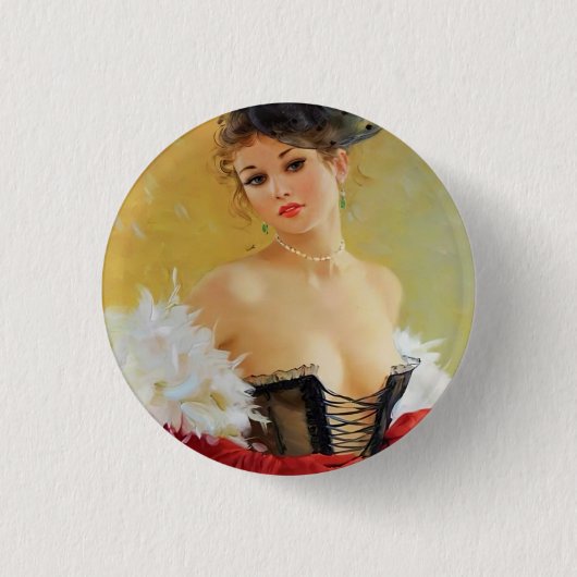 Badge Rond 2,50 Cm Bouton (Devant)