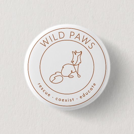 Badge Rond 2,50 Cm Bouton (Devant)