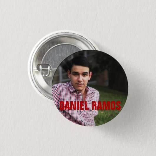 Badge Rond 2,50 Cm Bouton 2 de Daniel (Devant & derrière)
