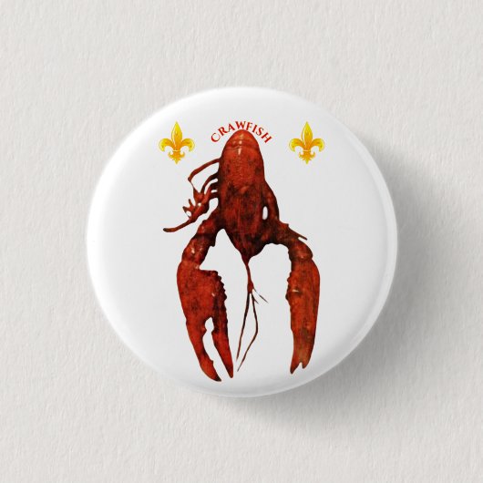 Badge Rond 2,50 Cm Bouton à langouste (Devant)
