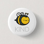 Badge Rond 2,50 Cm Bouton Abeille (Devant)