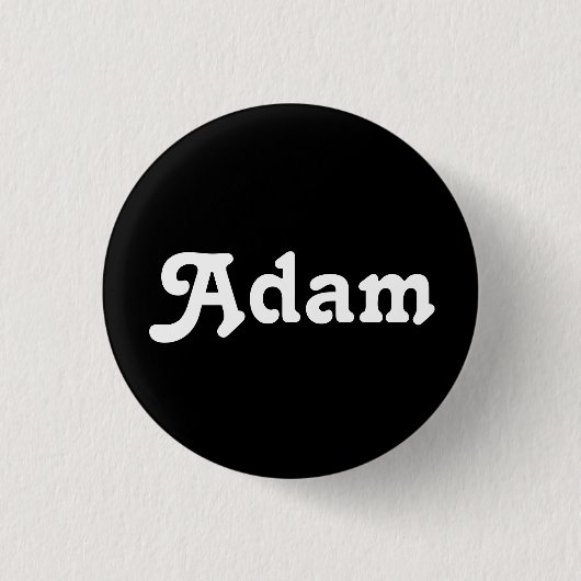 Badge Rond 2,50 Cm Bouton Adam (Devant)