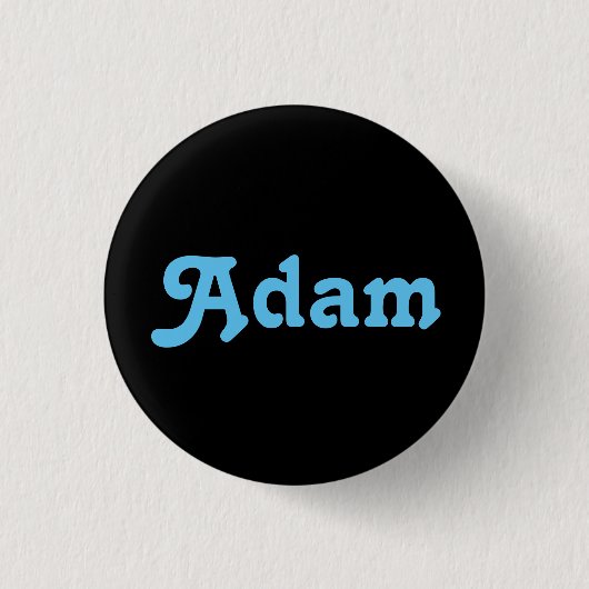 Badge Rond 2,50 Cm Bouton Adam (Devant)