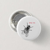 Badge Rond 2,50 Cm Bouton "Aidez-moi" (Devant & derrière)