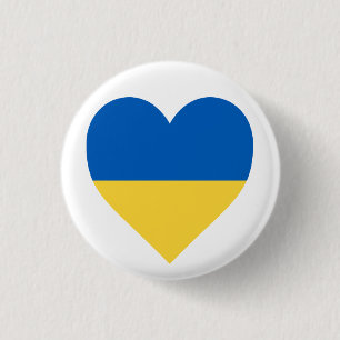 BADGE ROND 2,50 CM BOUTON "AIMER L'UKRAINE"