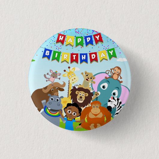 Badge Rond 2,50 Cm Bouton Akili et Me (Devant)