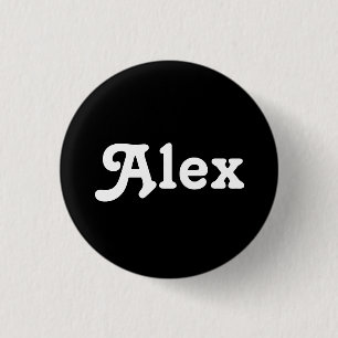 Badge Rond 2,50 Cm Bouton Alex