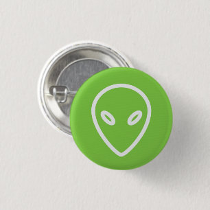 Badge Rond 2,50 Cm Bouton Alien