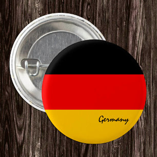 Badge Rond 2,50 Cm Bouton Allemagne, mode Drapeau allemand patriotiqu