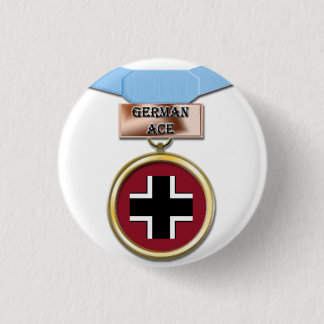 Badge Rond 2,50 Cm Bouton allemand de médaille d'as
