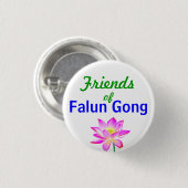 Badge Rond 2,50 Cm Bouton - ami de Falun Dafa (Devant & derrière)