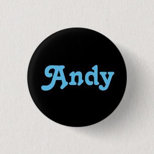 Badge Rond 2,50 Cm Bouton Andy