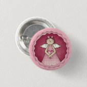 Badge Rond 2,50 Cm Bouton Angel (Devant & derrière)