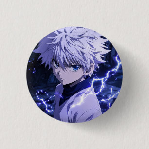 Badge Rond 2,50 Cm Bouton Anime Killua Zoldyck