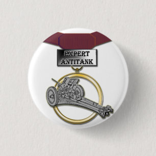 Badge Rond 2,50 Cm Bouton antichar expert de médaille d'artilleur