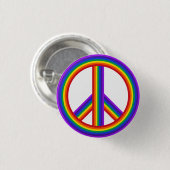 Badge Rond 2,50 Cm Bouton Arc-en-ciel (Devant & derrière)