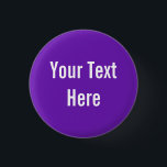 Badge Rond 2,50 Cm Bouton Arrière - plan personnalisé violet de votre<br><div class="desc">Ce produit est simple à customiser — il suffit de modifier le texte sous la section "Personnaliser" ci-dessus. D'autres options de personnalisation comme les styles de police,  les couleurs et d'autres options d'édition sont disponibles lorsque vous cliquez sur le bouton "Customiser" ci-dessus.</div>