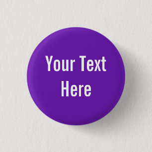 Badge Rond 2,50 Cm Bouton Arrière - plan personnalisé violet de votre