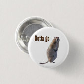 Badge Rond 2,50 Cm Bouton avec chien de prairie (Devant & derrière)