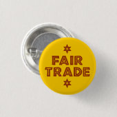 Badge Rond 2,50 Cm Bouton avec le slogan FAIR TRADE (Devant & derrière)