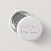 Badge Rond 2,50 Cm Bouton Avon Lady (Devant & derrière)