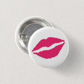 Badge Rond 2,50 Cm Bouton Baiser (Devant & derrière)