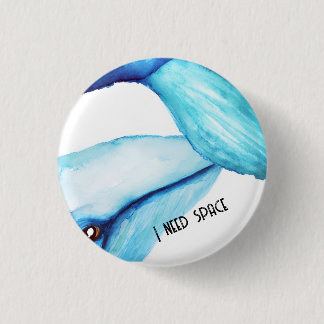 Badge Rond 2,50 Cm Bouton Baleine