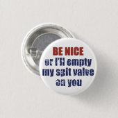 Badge Rond 2,50 Cm Bouton Be Nice (Devant & derrière)