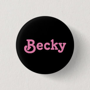 Badge Rond 2,50 Cm Bouton Becky
