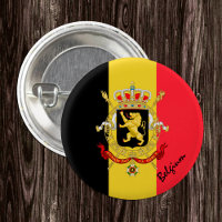 Bouton Belgique, mode Drapeau Belge patriotique