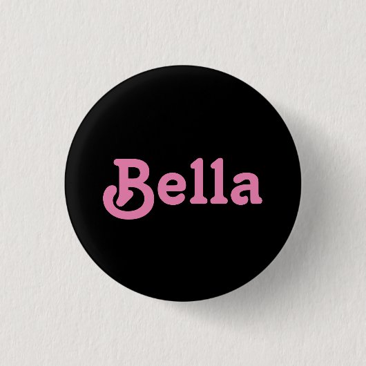Badge Rond 2,50 Cm Bouton Bella (Devant)