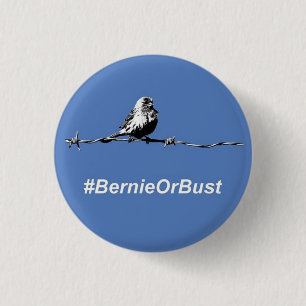 Badge Rond 2,50 Cm Bouton Bernie Ou Bust
