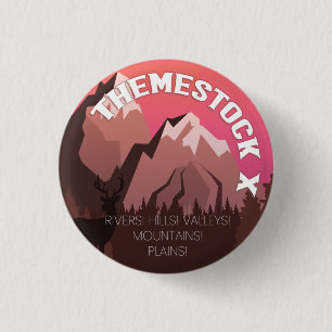 Badge Rond 2,50 Cm Bouton Bétail X