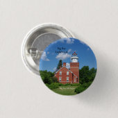 Badge Rond 2,50 Cm Bouton Big Bay Lighthouse (Devant & derrière)