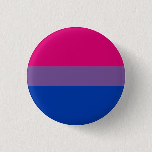 Badge Rond 2,50 Cm Bouton bisexuel de fierté (Devant)